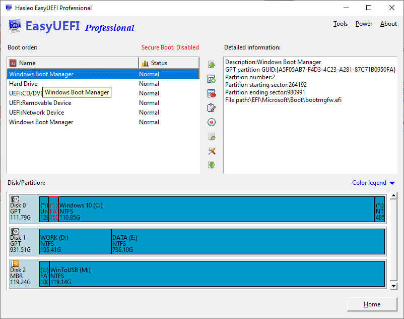 EasyUEFI Enterprise 5.0.1 download the new for windows